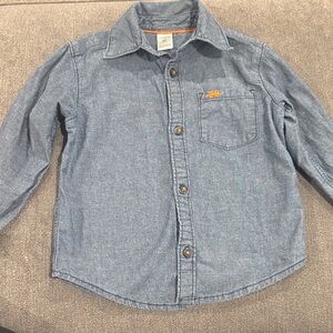 Blue Long Sleeve Kids Shirt